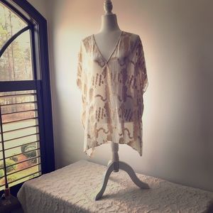 Tibi Silk Embroidered Festive Tunic